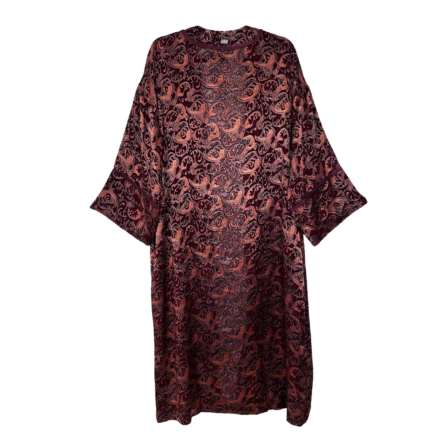Kaftan Kimono - Burgundy Velvet