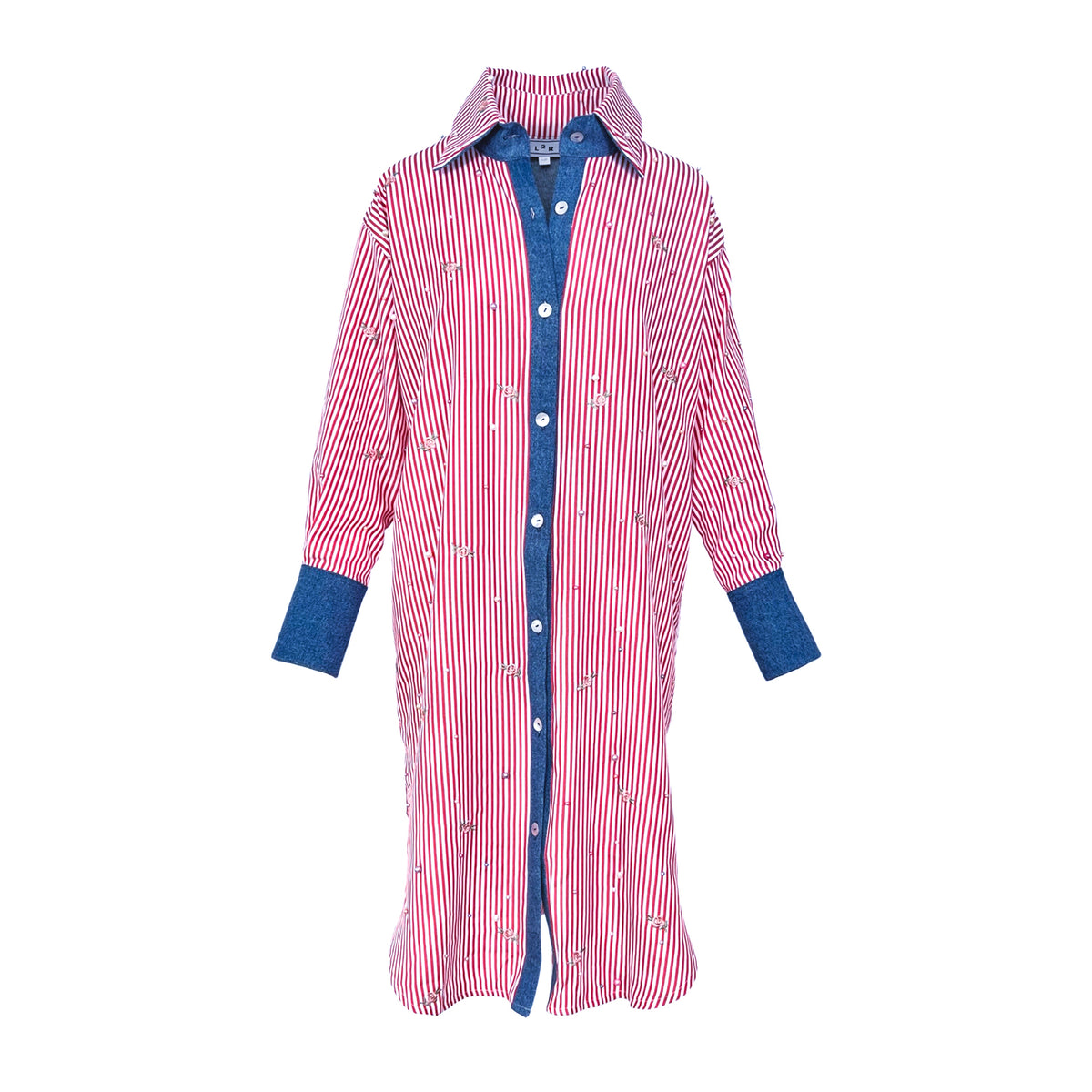 oversized red shirt dress Red Button Front Mini Dress - Shirt Dresses