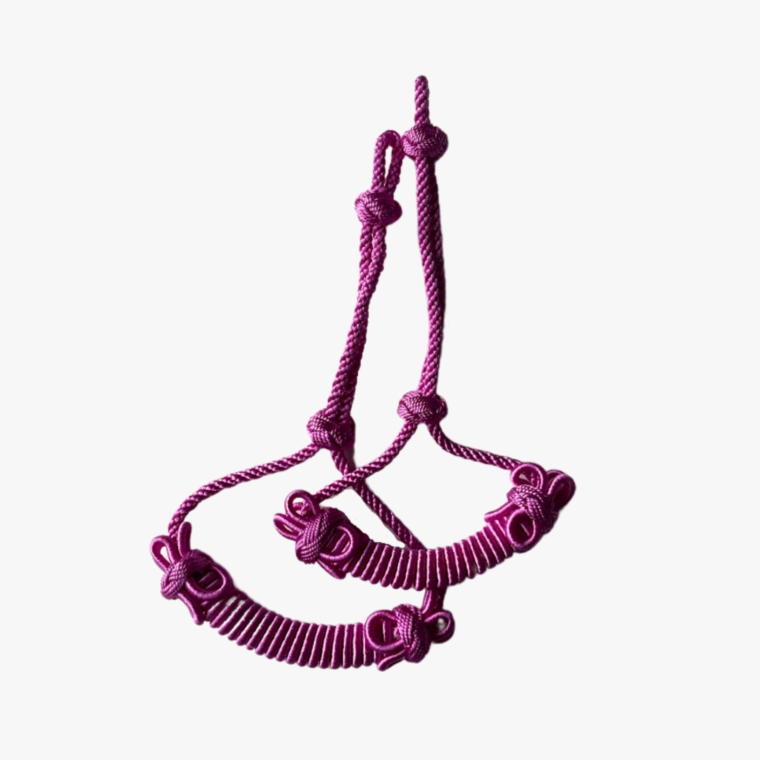 Hand Woven Sleeve Garter - Purple Silk