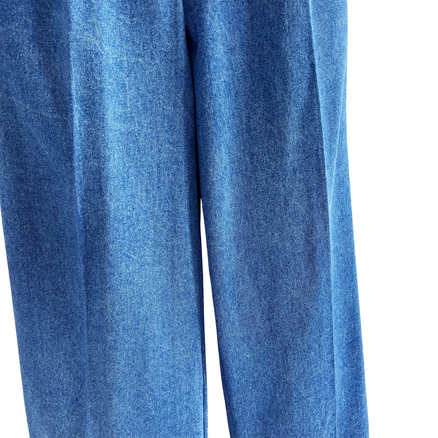 Wide-Leg Pants in Blue Denim