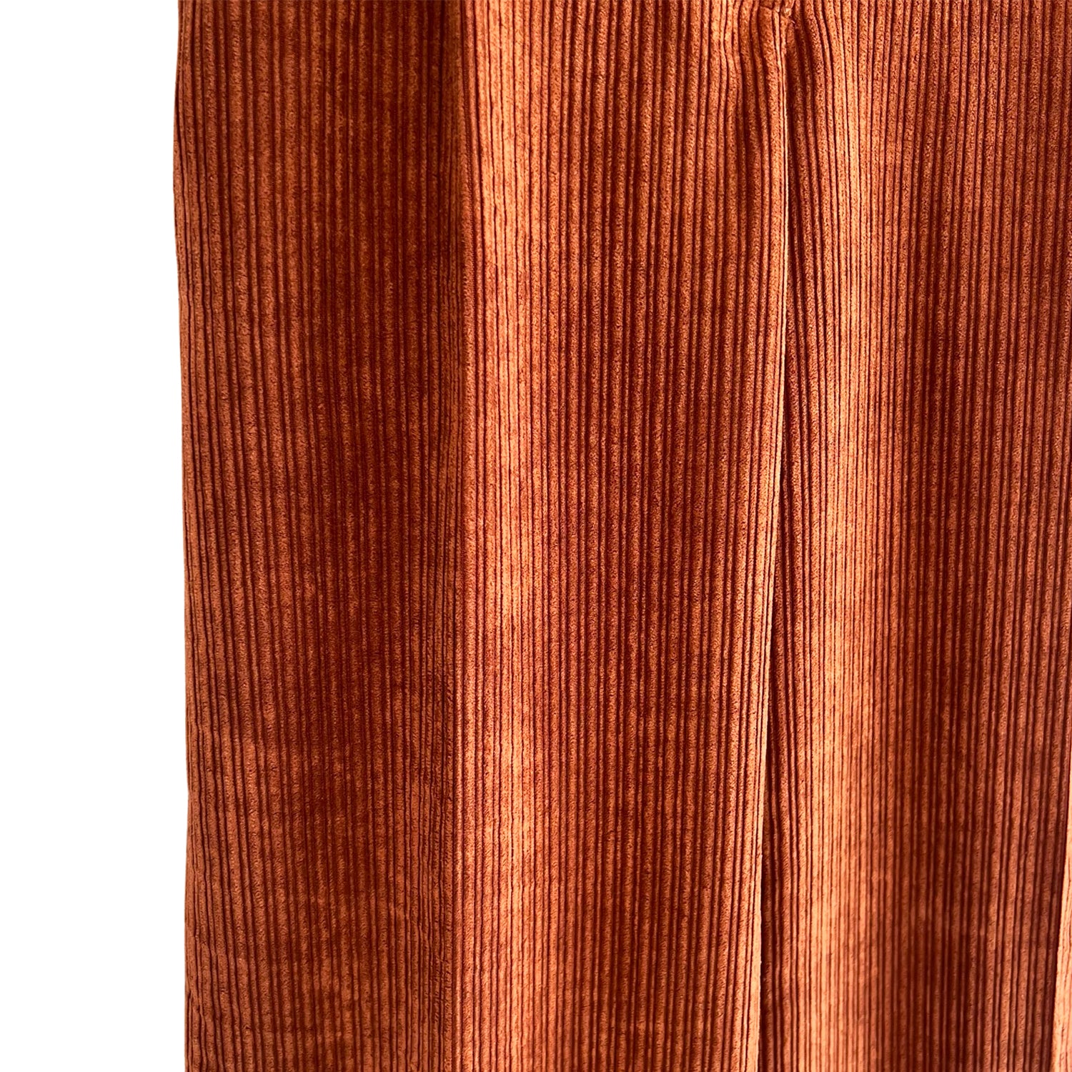 Wide-Leg Pants in Brown Corduroy