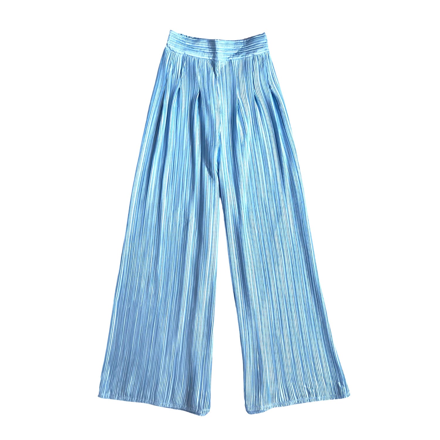 Pleated Pants in Baby Blue