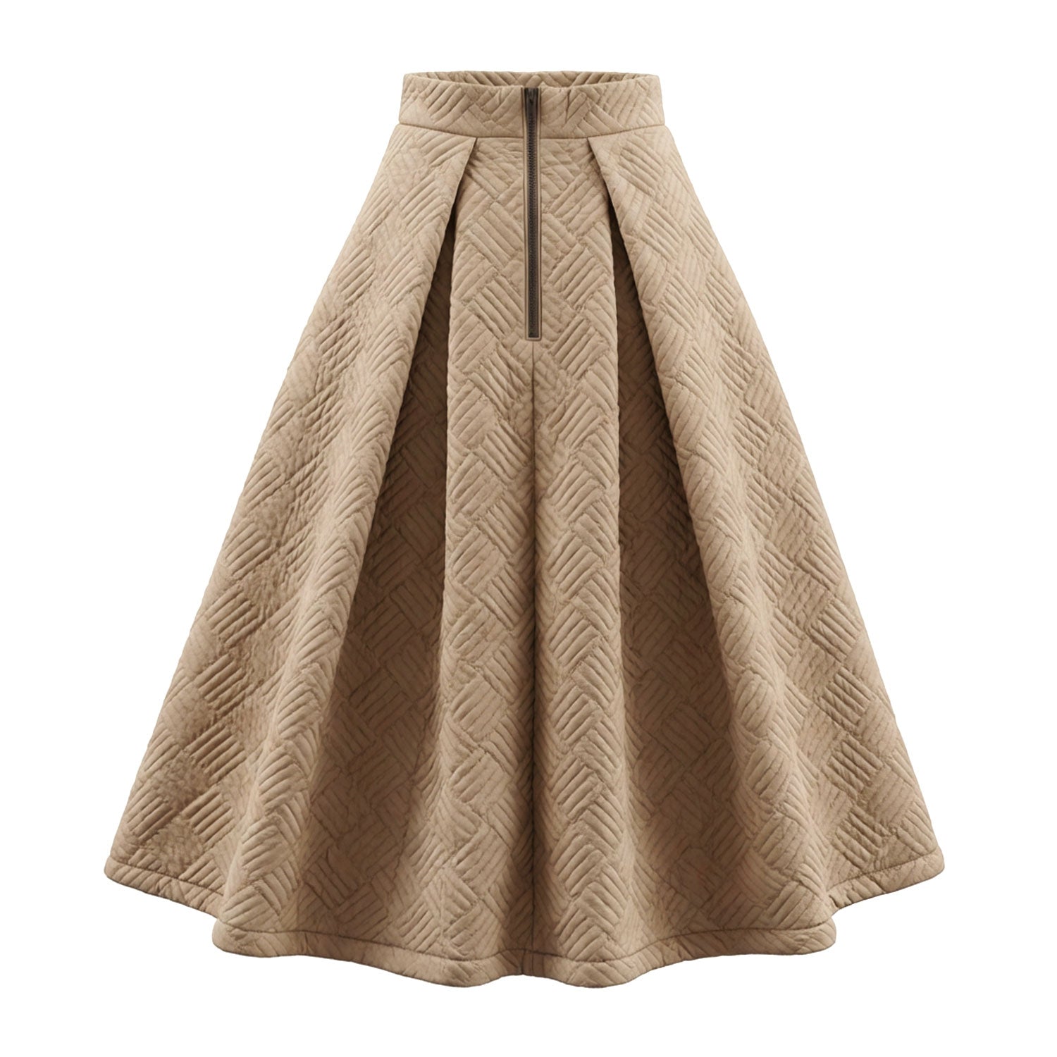 Beige Quilted Cloud Yurika Skirt
