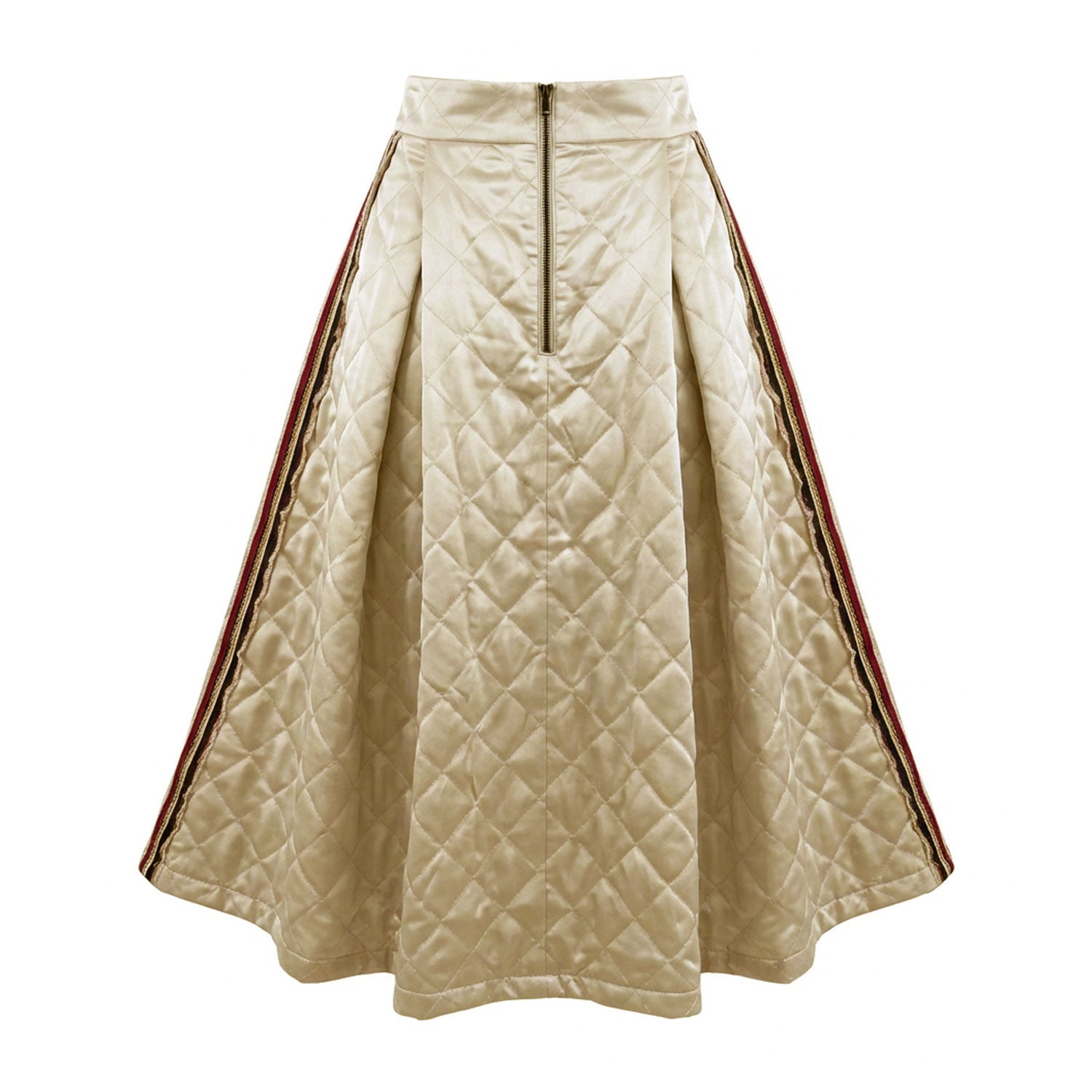Embellished Gold Quilted Cloud Yurika Skirt