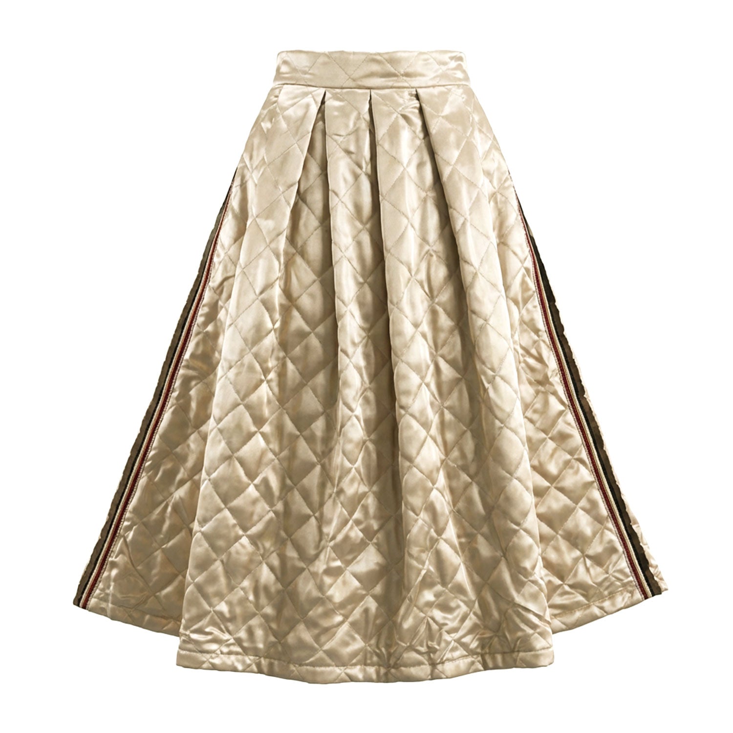 Embellished Gold Quilted Cloud Yurika Skirt