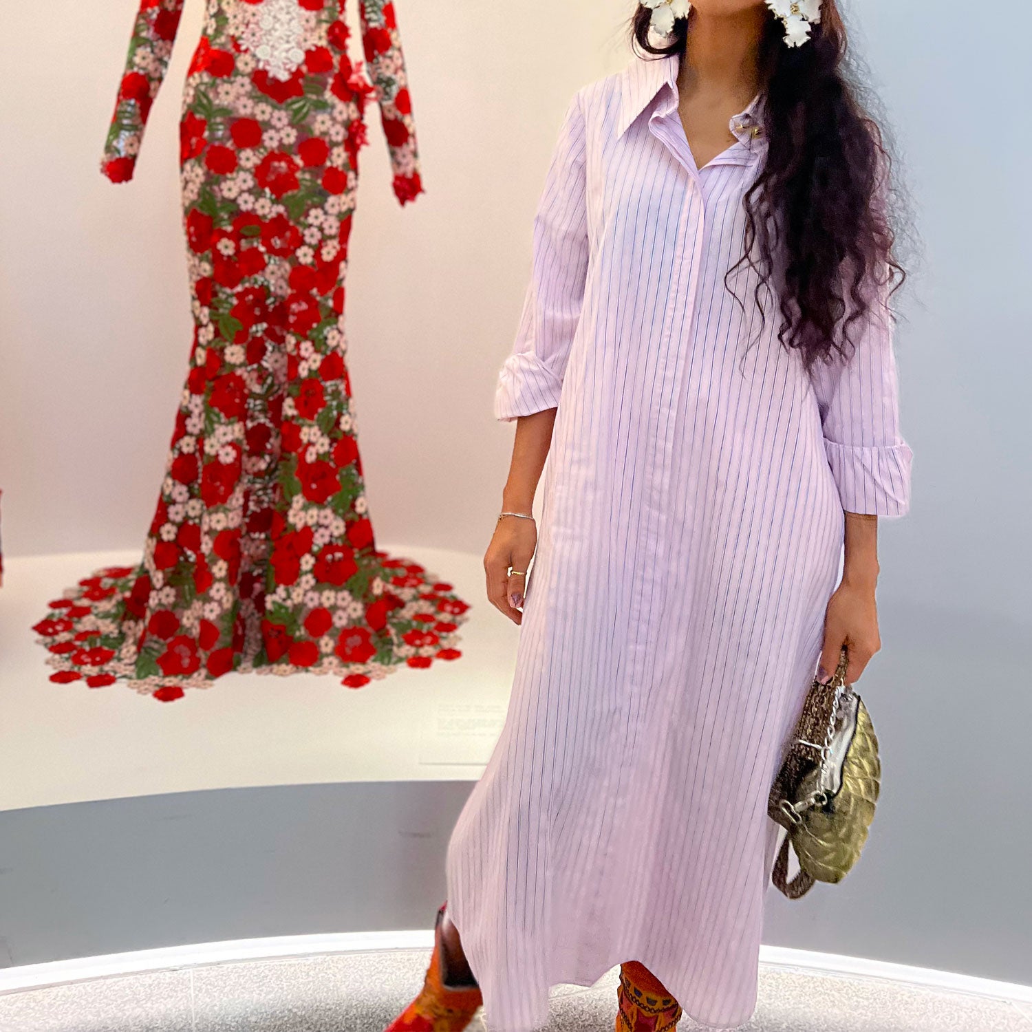 open back shirt dress Savannah Linen-Blend Open Back Shirt Dress Mutuo