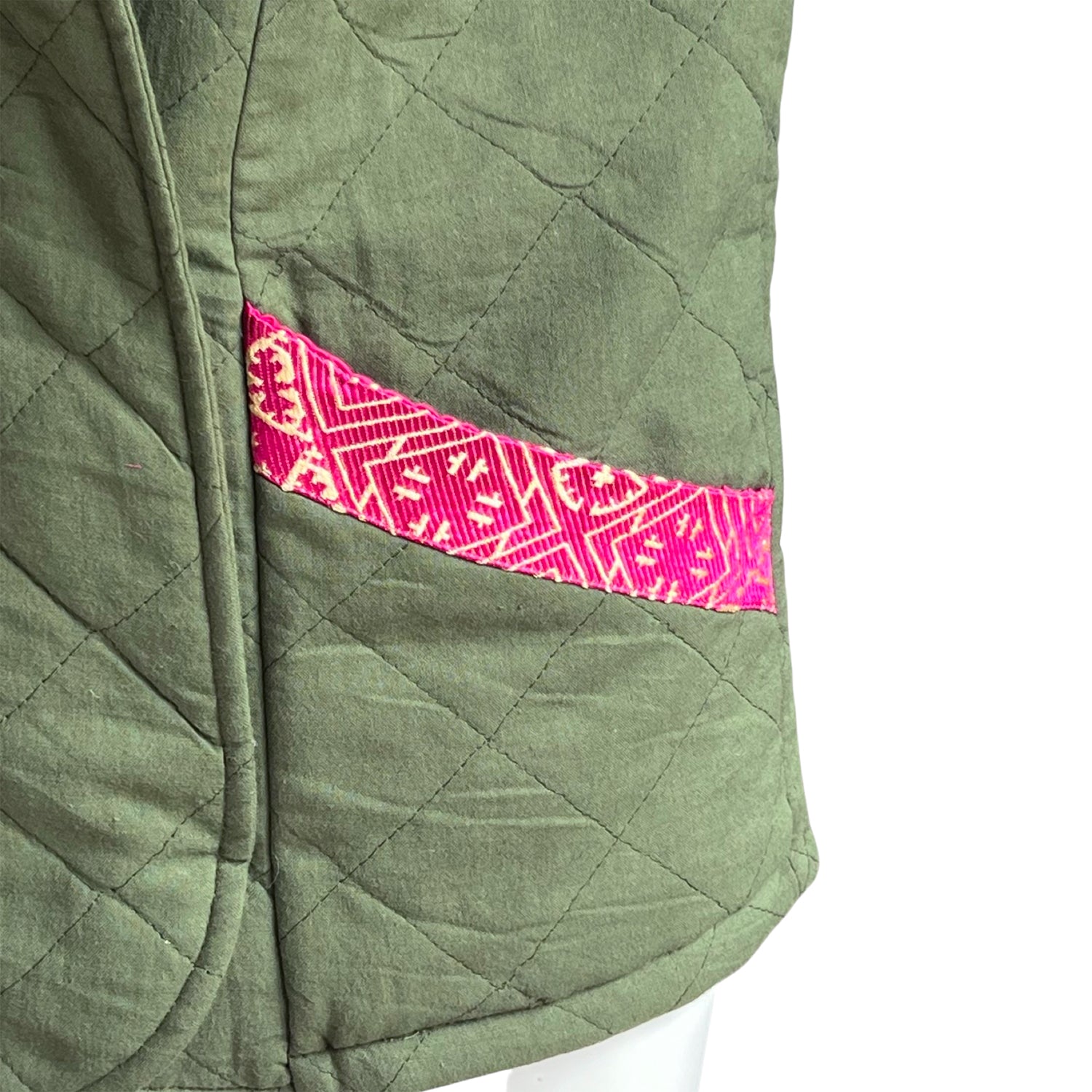 Quilted Vest in Green