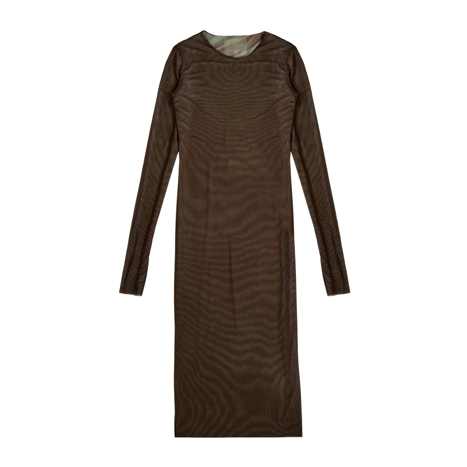 Reversible Animal-Print Mesh Dress in Brown & Green Xs/S Reversible Animal-Print Mesh Dress in Brown & Green Xs/S