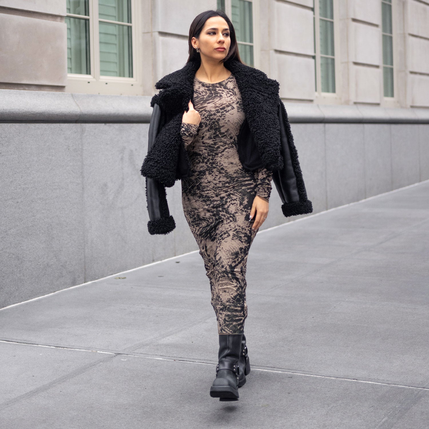 black zebra print mesh dress Black Mesh Maxi Dress