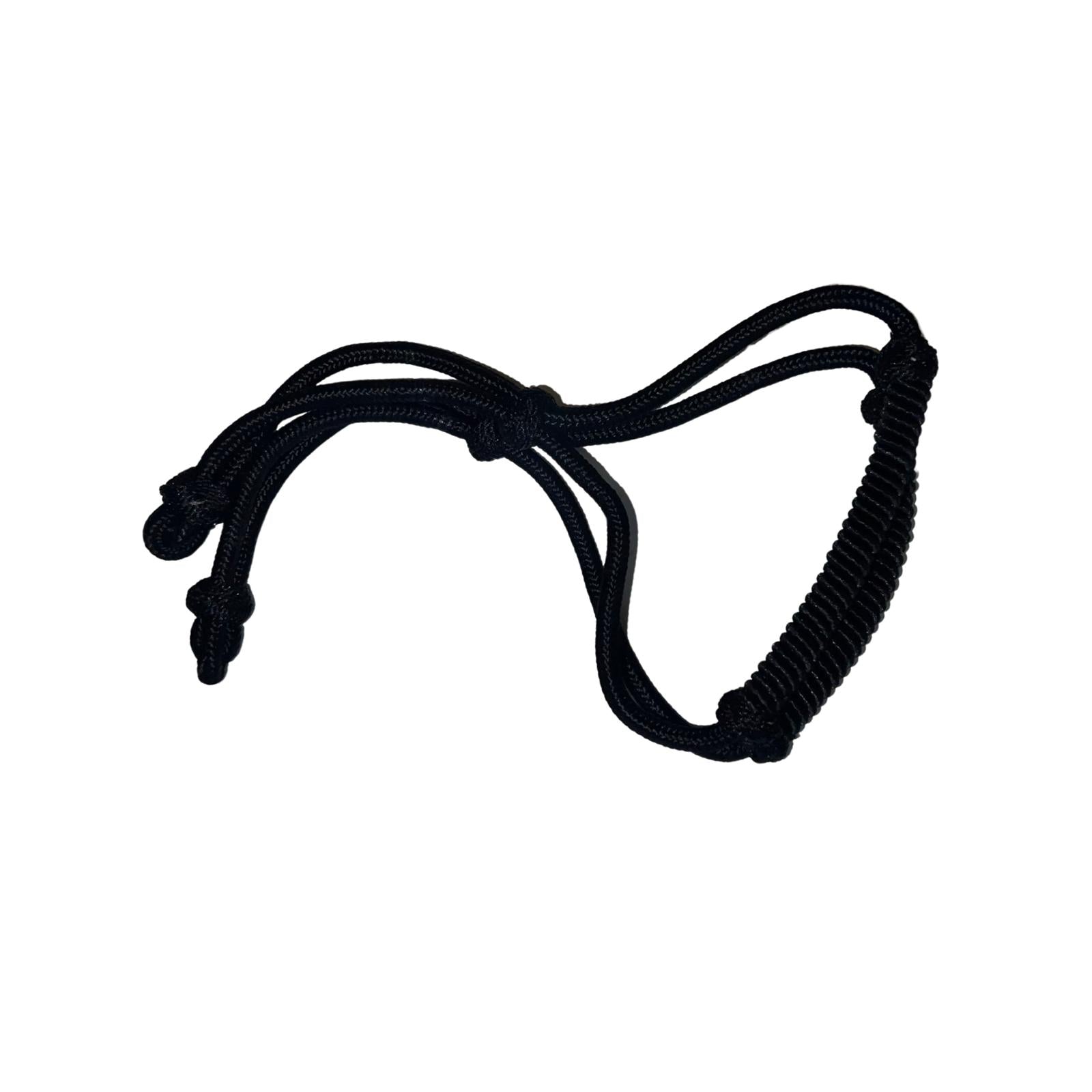 Hand Woven Sleeve Garter in Black Silk