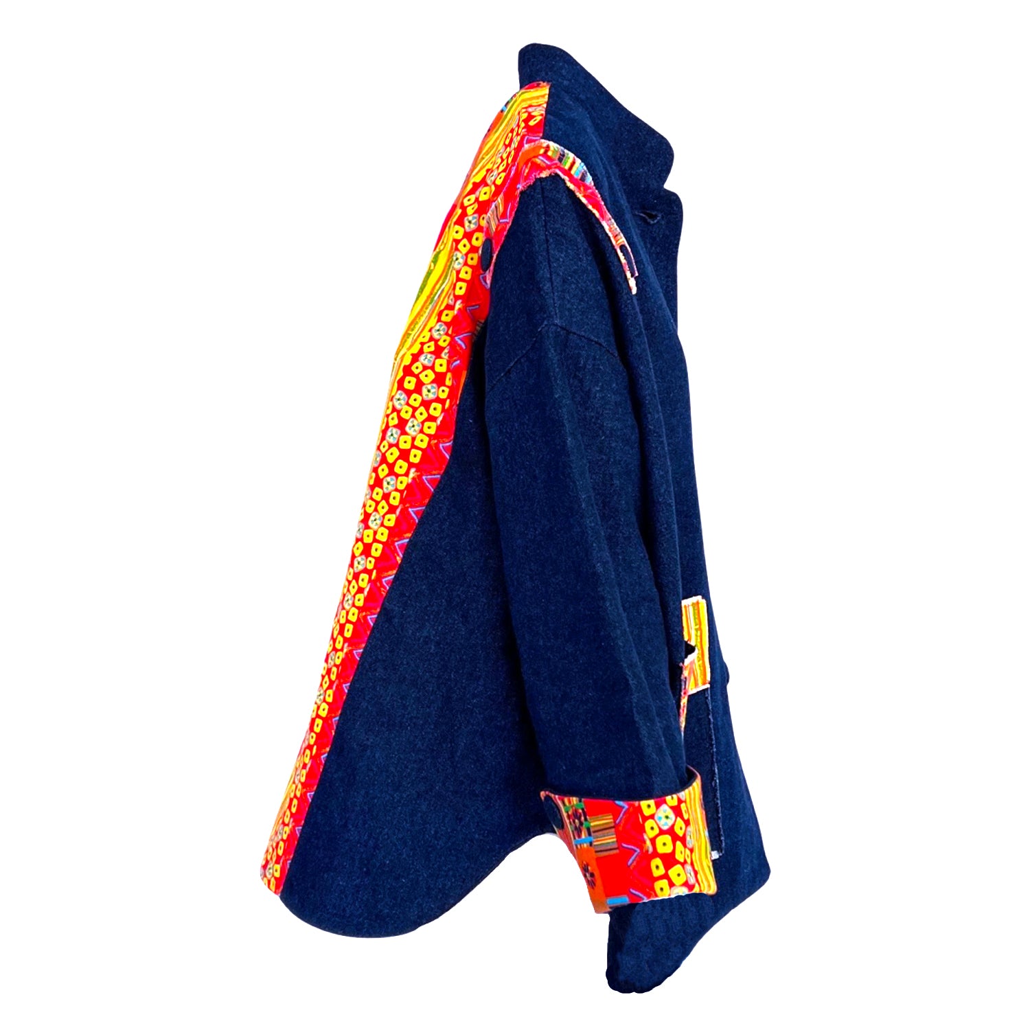 Majorelle Jacket in Blue and Multicolor Denim